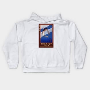 Try a fly by the L.N.E.R. UK Vintage Poster Kids Hoodie